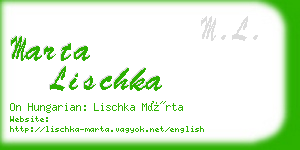 marta lischka business card